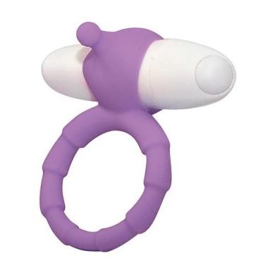 Эрекционное кольцо с вибрацией Smile Loop Vibr Ring Purple для влюбленной пары