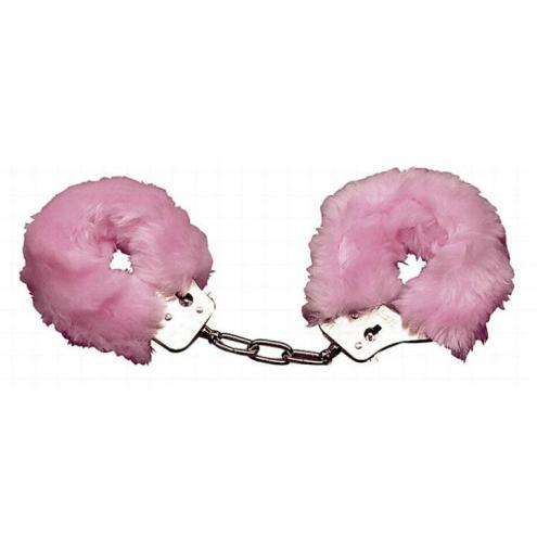 Наручники с мехом Handschellen Love Cuffs Rose внесут новые ощущения в Ваш секс