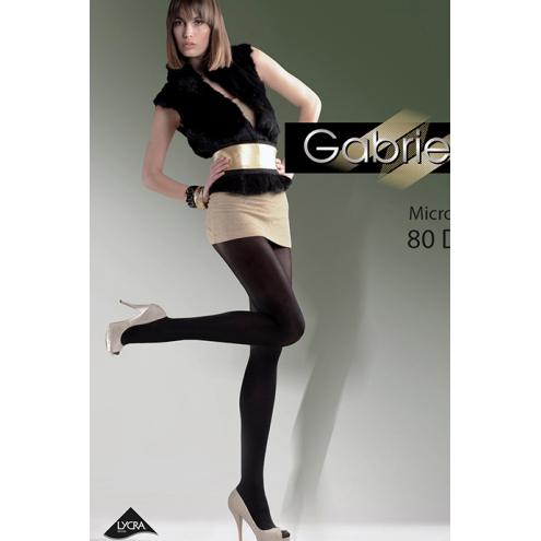 П. Колготки Gabriella Microfibre 80 den без трусиковой части большие