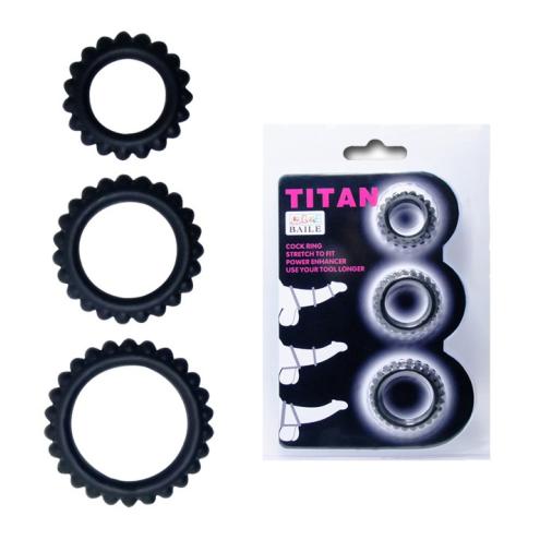 Эрекционные кольца TITAN cock ring set pink обязательно пригодятся