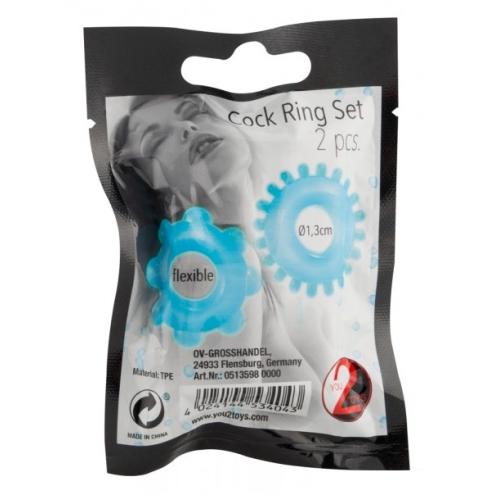 Ерекційні кільця, Cock Ring Set pack of 2, зроблять чарівним секс