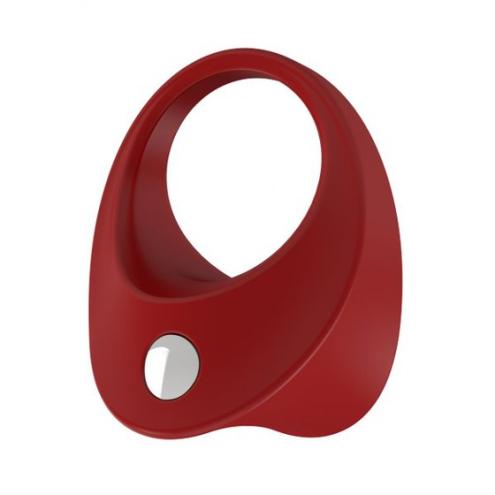 Эрекционное кольцо с вибрацией OVO B11 Vibrating Ring Red