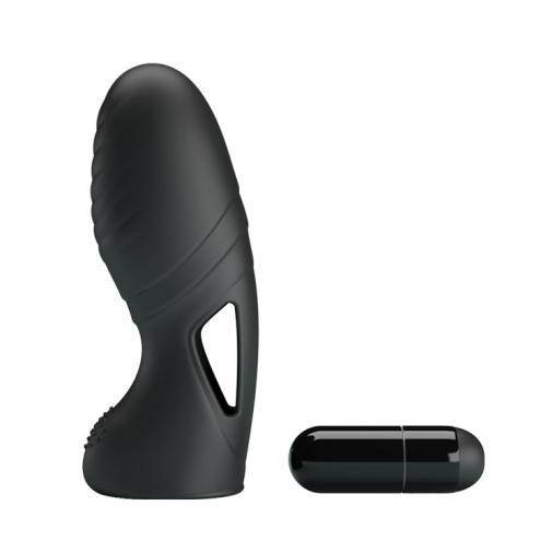 П. Вибронасадка на палец Pretty Love Alan Finger Vibrator Black