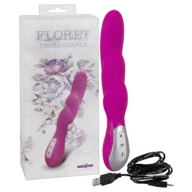 П. Силиконовый вибратор Floret Rechargeable для женщин