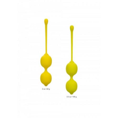 Набор вагинальных шариков CalExotics Kegel Training Set Lemon