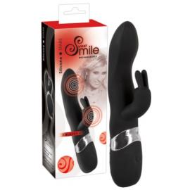 Силіконовий вібратор із кроликом Smile Blacky для жінок - 1