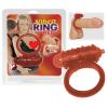 Эрекционное кольцо с вибрацией Vibro Ring Red Silikon