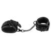 Наручники Bad Kitty Handcuffs из черного мягкого материала