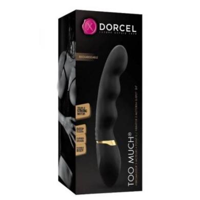 Силіконовий вібратор жіночий Dorcel Too Much Black