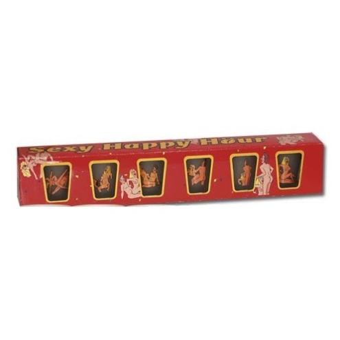 Эротические рюмочки с позами из Камасутры 6 shot glasses Happy Hour прекрасный сувенир