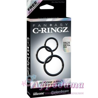 Эрекционные кольца - Fantasy C-Ringz Silicone 3-Ring Stamina Set