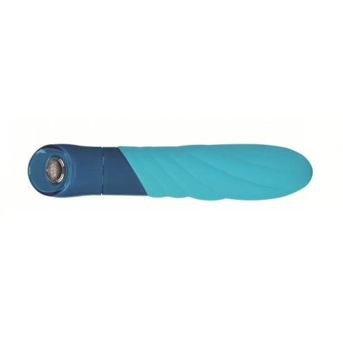 Классический вибратор KEY Vela Massager Robin Blue