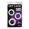 Набор эрекционных колец Get Lock Beaded Cock Ring  Clear