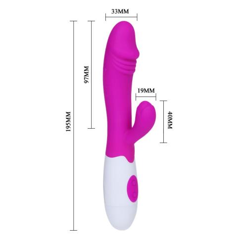 Силиконовый вибратор Pretty Love Snappy Vibrator Purple