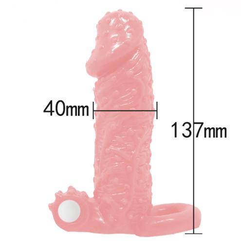 Насадка на член Brave men Vibro Penis Sleeve Flesh