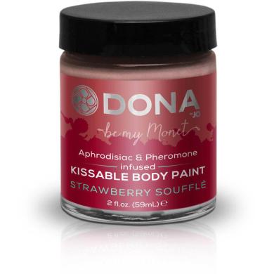 П. Cъедобная краска для тела Dona Kissable Body Paint - STRAWBERRY SOUFFLE 