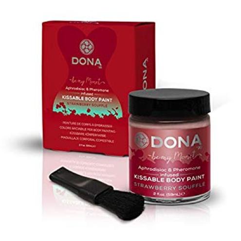 П. Cъедобная краска для тела Dona Kissable Body Paint - STRAWBERRY SOUFFLE