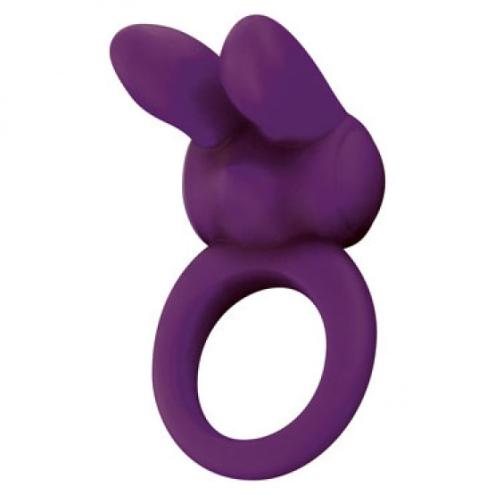 Эрекционное кольцо с вибрацией Eos the Rabbit C-Ring