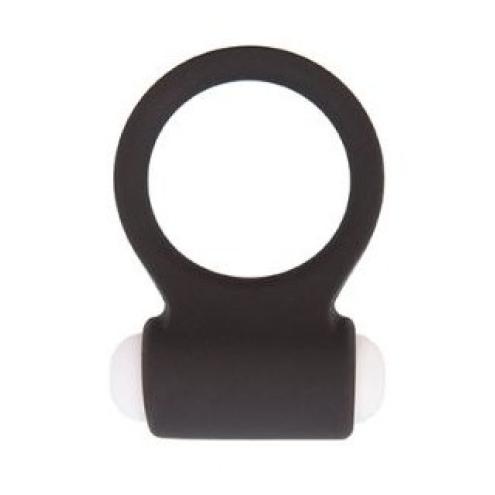 Эрекционное кольцо с вибрацией LIT-UP SILICONE STIMU RING 3 BLACK для романтических ночей