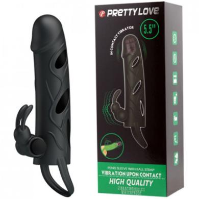 Насадка на член - Pretty Love Penis Sleeve 5,5  Black