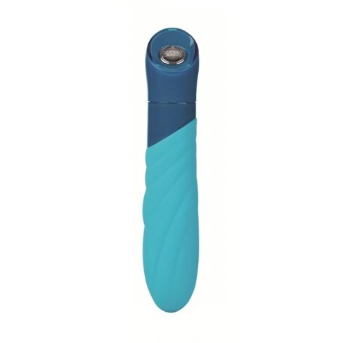 Классический вибратор KEY Vela Massager Robin Blue