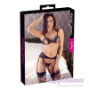 Комплект белья 2230348 Lace Suspender set black M