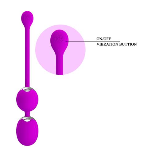 Вагинальные шарики с дистанционным пультом управления Pretty Love Willie Vibrating Kegel Balls