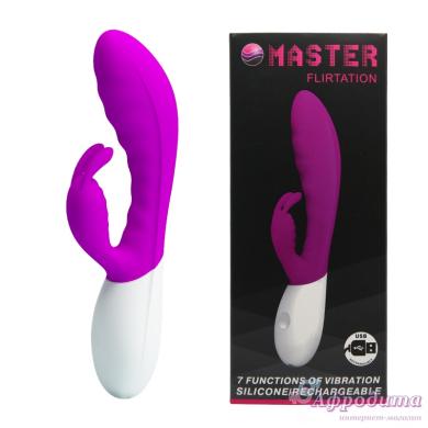 Вибратор силиконовый Master Flirtation Vibrator Pink 