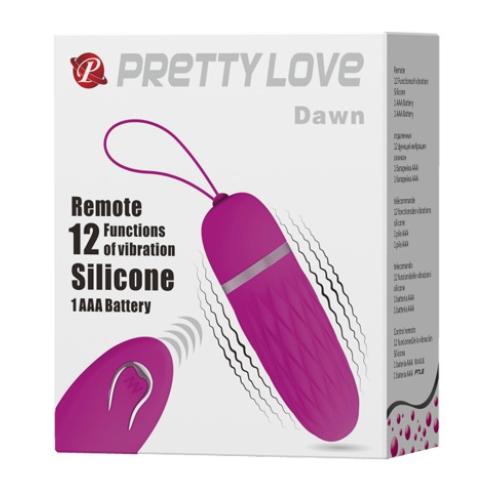 Виброяйцо Pretty Love Dawn Remote Egg Pink с дистанционным пультом управления