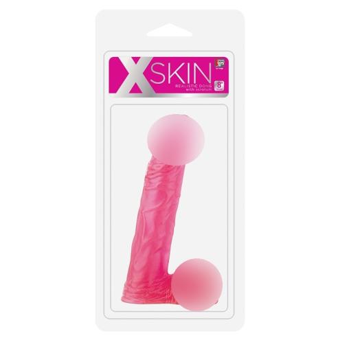 Фаллоимитатор Xskin 8 Transparent Pink для разнообразных страстных игр