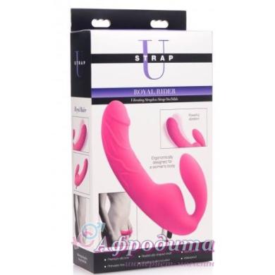  Страпон Royal Rider Vibrating Silicone Strapless  Strap On Dildo 