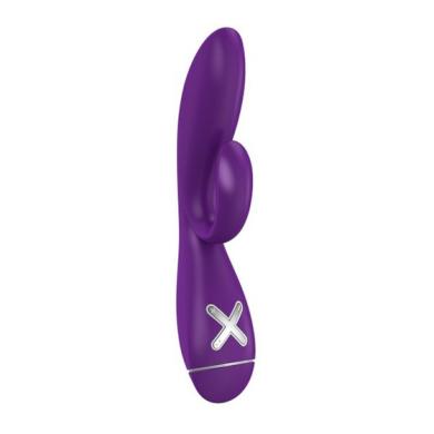 Вибратор с клиторальным стимулятором OVO K1 Rabbit Purple