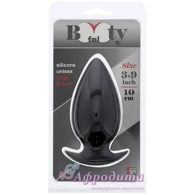 Анальная пробка BOOTYFUL LARGE 3.9INCH - BLACK