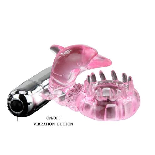 Эрекционное кольцо с вибрацией Cock Ring 2 With Bullet Vibrator, Pink