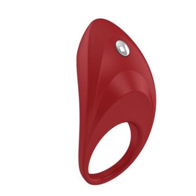 Эрекционное кольцо с вибрацией OVO B7 Vibrating Ring Red - окунитесь в новые волны оргазмов и ощущений!