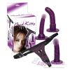 Страпон - Bad Kitty Strap-On purple Set