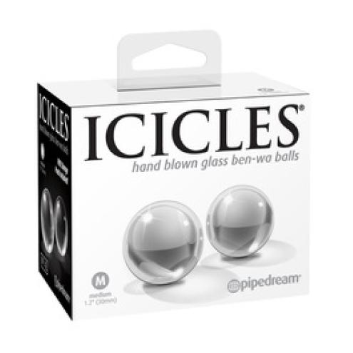 Вагинальные шарики Icicles No.42 Glass Ben-Wa Balls созданы для шикарных женщин