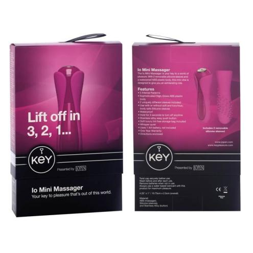 Вибромассажер KEY IO Mini Massager Raspberry Pink