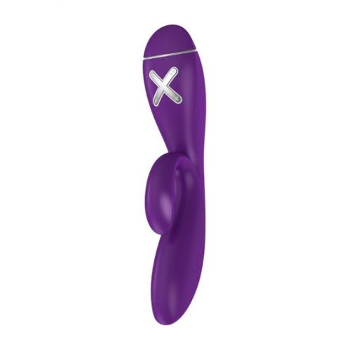 Вибратор с клиторальным стимулятором OVO K1 Rabbit Purple