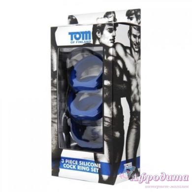 Набор эрекционных колец Tom of Finland 3 Piece Silicone Cock Ring Set