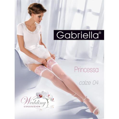 Чулки Gabriella Princessa 04 20 den с самоудеживающимся кружевом для самых сексуальных девушек