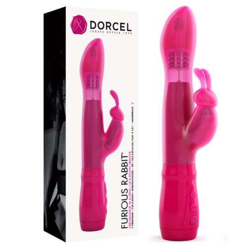 Вибратор с металлическими шариками Dorcel Furious Rabbit