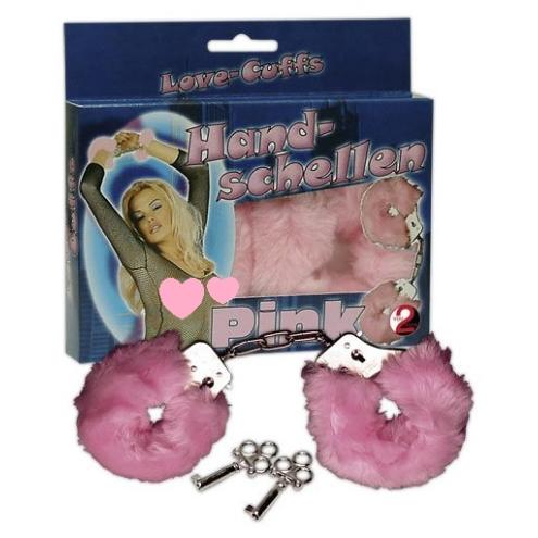 Наручники с мехом Handschellen Love Cuffs Rose внесут новые ощущения в Ваш секс