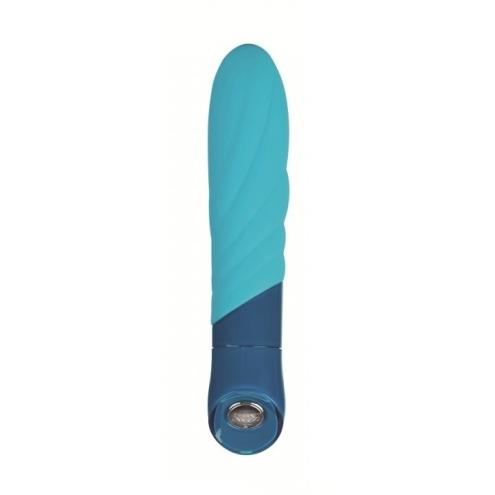 Классический вибратор KEY Vela Massager Robin Blue