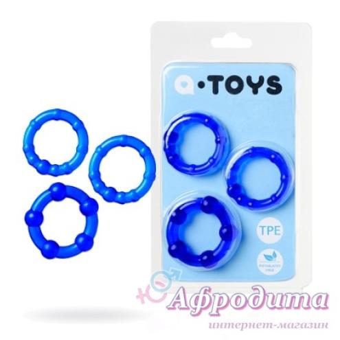 Набор эрекционных колец Toyfa A-Toys Blue