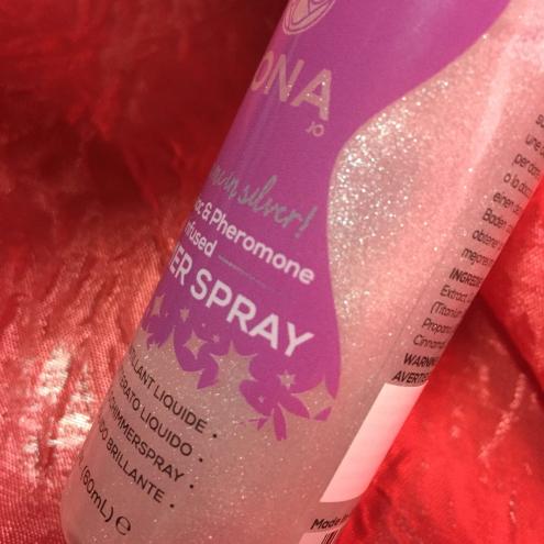 Спрей для тела с блестками JO Dona Shimmer Spray silver, 60 мл