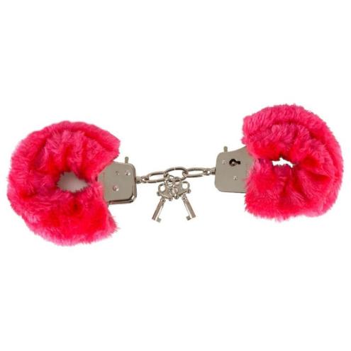 Наручники с мехом Love Cuffs Hand Schellen Red помогут испытать незабываемые оргазмы и ощущения