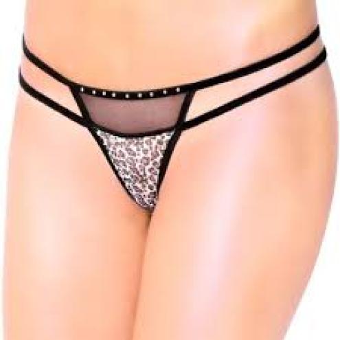 Женские стринги G-String, 2459, panther, S/L