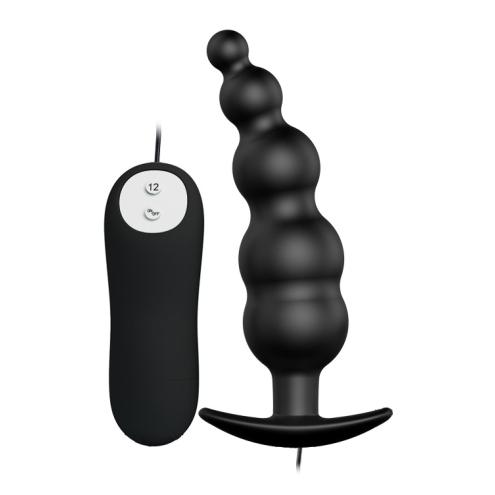 Анальная пробка с вибрацией Pretty Love Vibrating Butt Plug Black