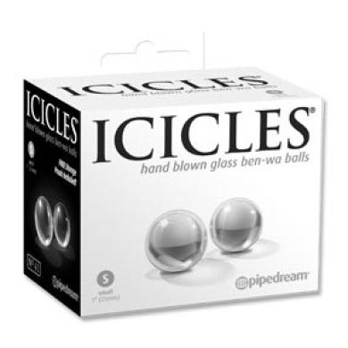 Вагинальные шарики Icicles No.41 Small Glass Ben Wa Balls 